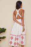 Oasis Cross Over Embroidered Maxi Dress thumbnail 3