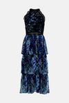 Oasis Lace Halter Floral Tiered Midi Dress thumbnail 4