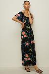 Oasis Petite Floral Printed Bardot Maxi Dress thumbnail 1