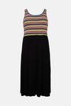 Oasis Curve Rainbow Knit Mix Midi Dress thumbnail 4