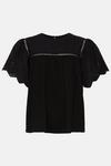 Oasis Broderie Angel Sleeve T-shirt thumbnail 4