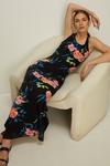 Oasis Floral Printed Scoop Neck Maxi Dress thumbnail 1