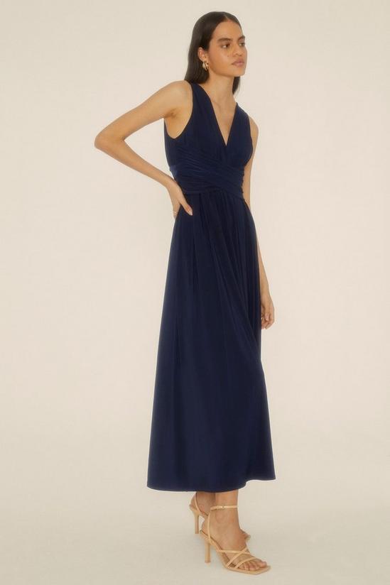Oasis Premium Jersey Ruched Maxi Dress 1