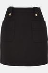 Oasis Premium Ponte Top Stitch Detail Mini Skirt thumbnail 4