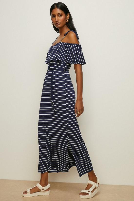 Oasis Stripe Bardot Maxi Dress 2