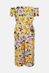Oasis Floral Scallop Belted Bardot Jumpsuit thumbnail 4