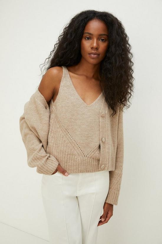 Oasis Cosy Strappy Knitted Vest 2
