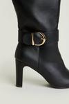 Oasis Leather Buckle Strap High Leg Boot thumbnail 3