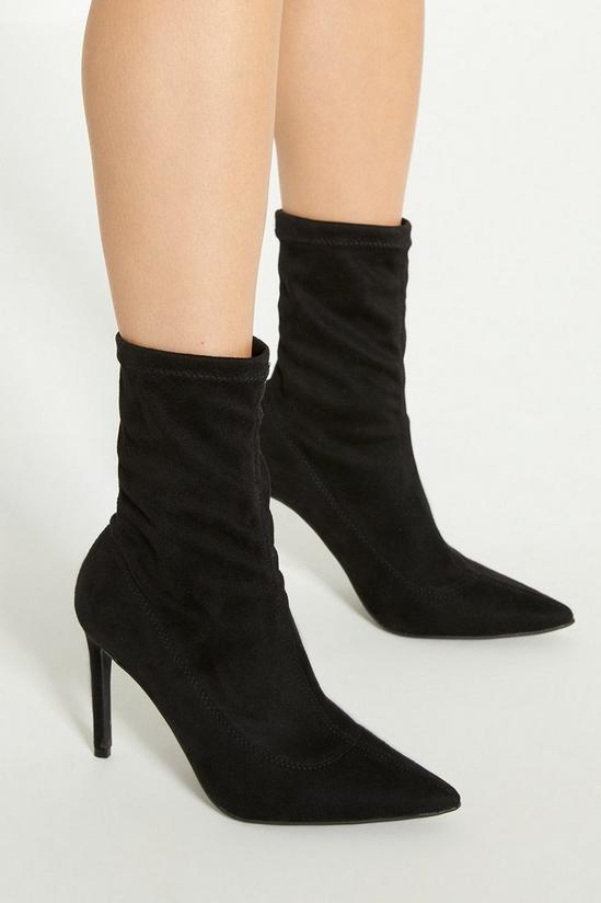 Oasis Faux Suede Stretch Ankle Boot 1