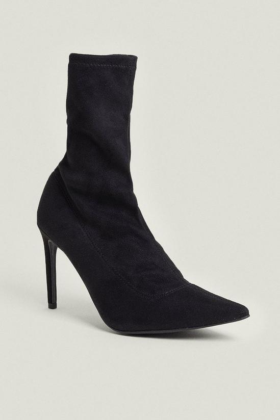 Oasis Faux Suede Stretch Ankle Boot 2