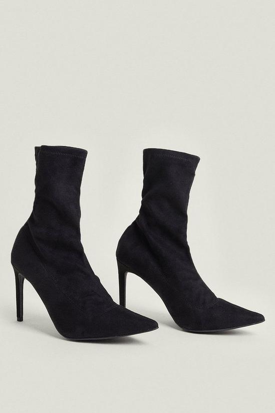 Oasis Faux Suede Stretch Ankle Boot 3