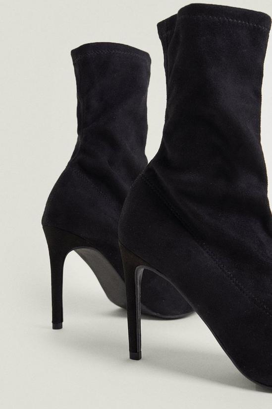 Oasis Faux Suede Stretch Ankle Boot 4