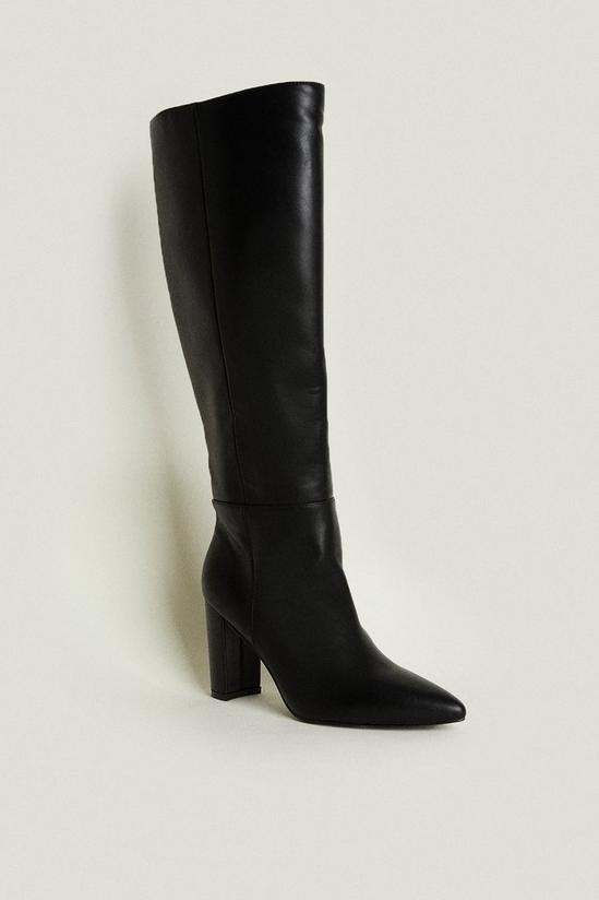 Oasis Pointed Heeled Knee High Boot 1