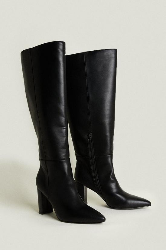 Oasis Pointed Heeled Knee High Boot 2
