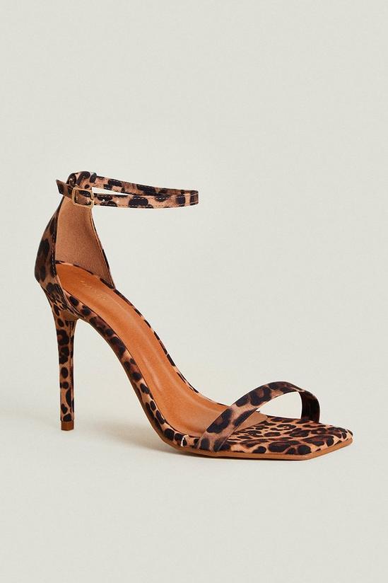 Oasis Leopard Print Heeled Sandal 2