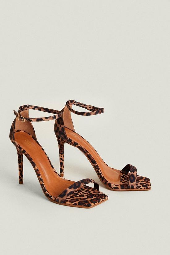Oasis Leopard Print Heeled Sandal 3
