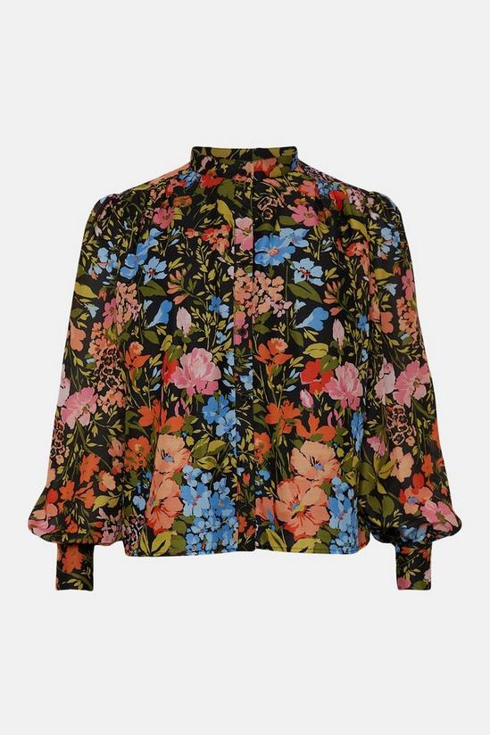 Oasis Plus Size Floral Organza Shirt 4