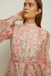 Oasis Ivory Floral Organza Midi Shirt Dress thumbnail 2