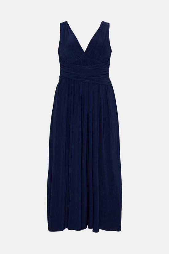 Oasis Curve Premium Jersey Ruched Maxi Dress 4