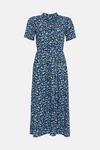 Oasis Floral Printed Jersey Shirt Midi Dress thumbnail 4