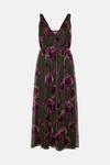 Oasis Petite Dobby Mesh Floral Knot Midi Dress thumbnail 4