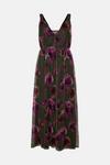 Oasis Dobby Mesh Floral Knot Strap Midi Dress thumbnail 4