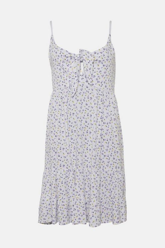 Oasis Tie Front Ditsy Printed Sundress 4