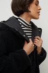 Oasis Quilted Lined Teddy Coat thumbnail 1