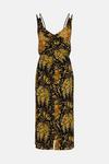 Oasis Bow Floral Printed Ruched Front Dress thumbnail 4