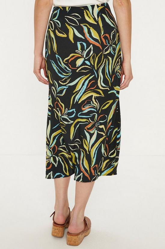 Oasis Leafy Floral Printed Midi Skirt 3