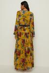 Oasis Corset Ruched Floral Chiffon Maxi Dress thumbnail 4
