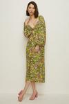 Oasis Ditsy Floral Tie Front Midi Dress thumbnail 2