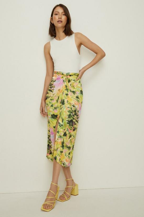 Oasis Rose Dufton Landscape Drape Front Skirt 1