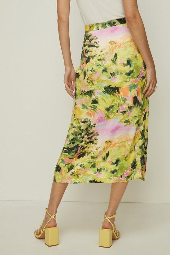 Oasis Rose Dufton Landscape Drape Front Skirt 3