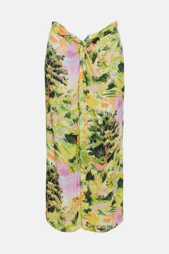 Oasis Rose Dufton Landscape Drape Front Skirt 4