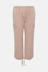 Oasis Washed Cotton Twill Cargo Trouser thumbnail 4