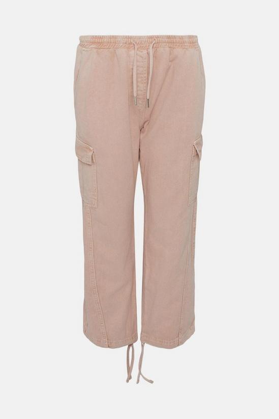 Oasis Washed Cotton Twill Cargo Trouser 4