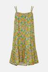 Oasis Textured Floral Print Tie Back Mini Dress thumbnail 4