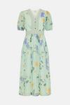 Oasis Petite Floral Dobby Lace V Neck Midi Dress thumbnail 4