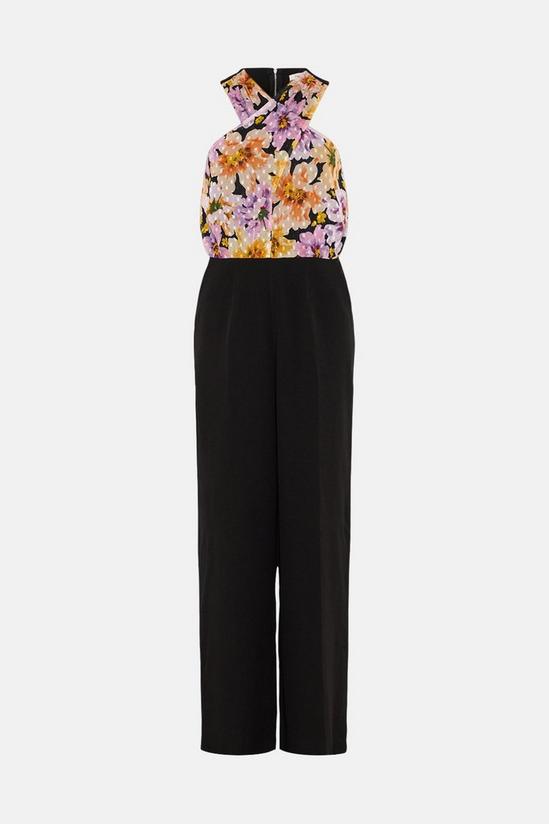 Oasis Cross Front Floral 2 In 1 Jumpsuit 4