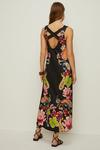 Oasis Floral Placement Printed Trapeze Midaxi Dress thumbnail 3