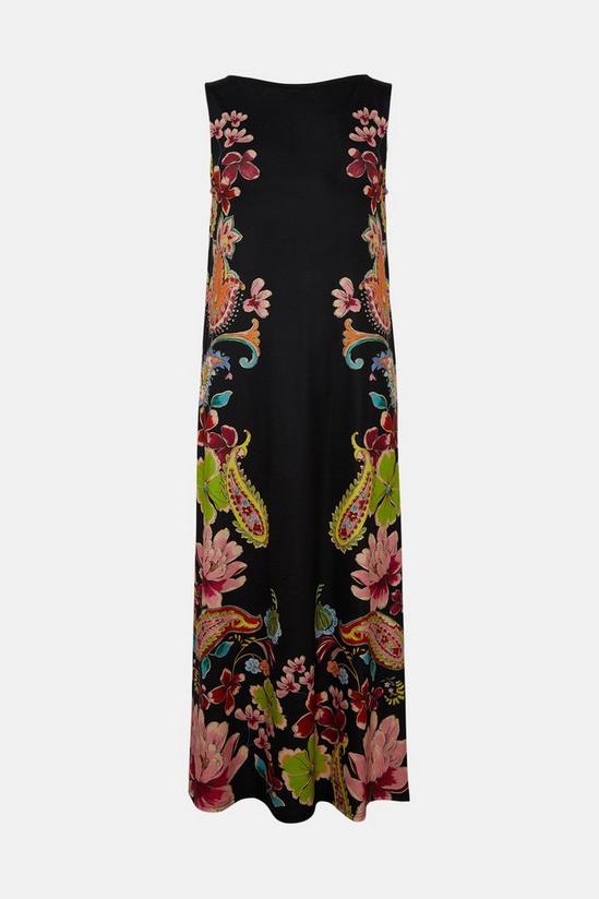 Oasis Floral Placement Printed Trapeze Midaxi Dress 4