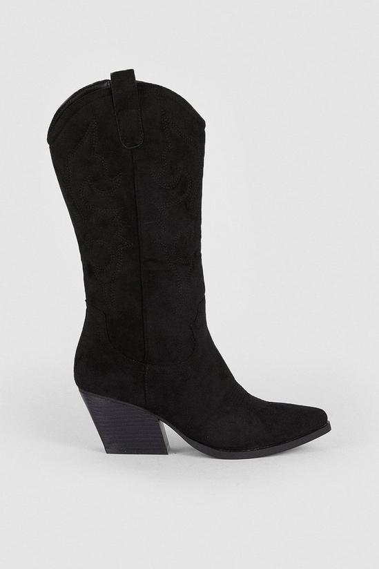 Oasis Faux Suede Western Knee High Boot 2