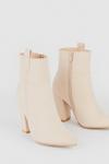 Oasis Faux Suede Pointed Block Ankle Boot thumbnail 3
