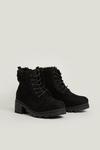 Oasis Borg Trim Lace Up Ankle Boot thumbnail 2