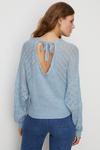 Oasis Rib Pointelle Lofty Soft Touch Batwing Jumper thumbnail 3