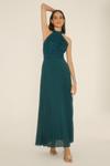 Oasis Premium Lace Pleated Halter Midi Dress thumbnail 1