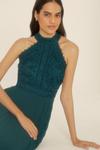 Oasis Premium Lace Pleated Halter Midi Dress thumbnail 2