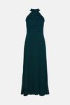 Oasis Premium Lace Pleated Halter Midi Dress thumbnail 4