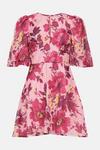 Oasis Lyanna Floral Organza Keyhole Mini Dress thumbnail 4